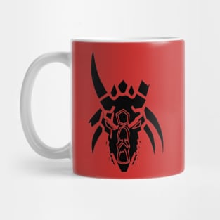 Black Dragon Skull Mug